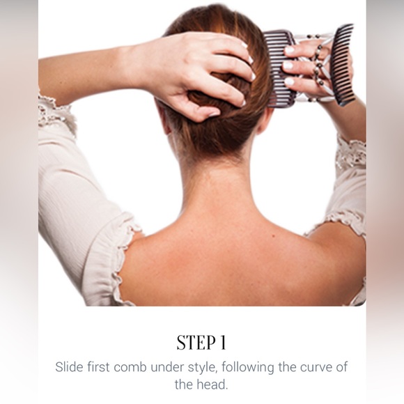 Hair Magic Original Small Miracle Pink Silver, Tan Combs - Picture 4 of 13